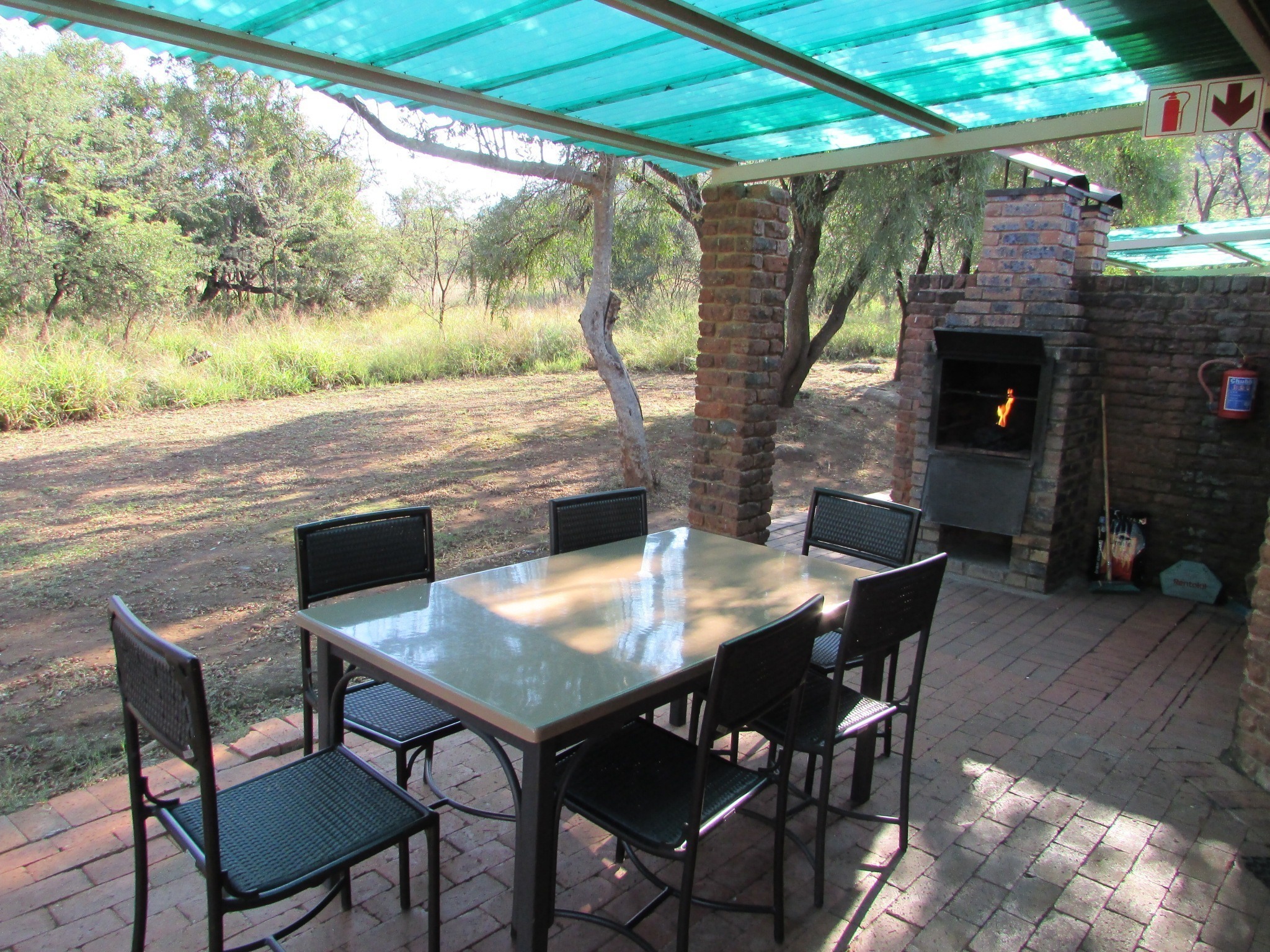 Braai Area in Bakgatla Lodge- Our daily meeting ground.