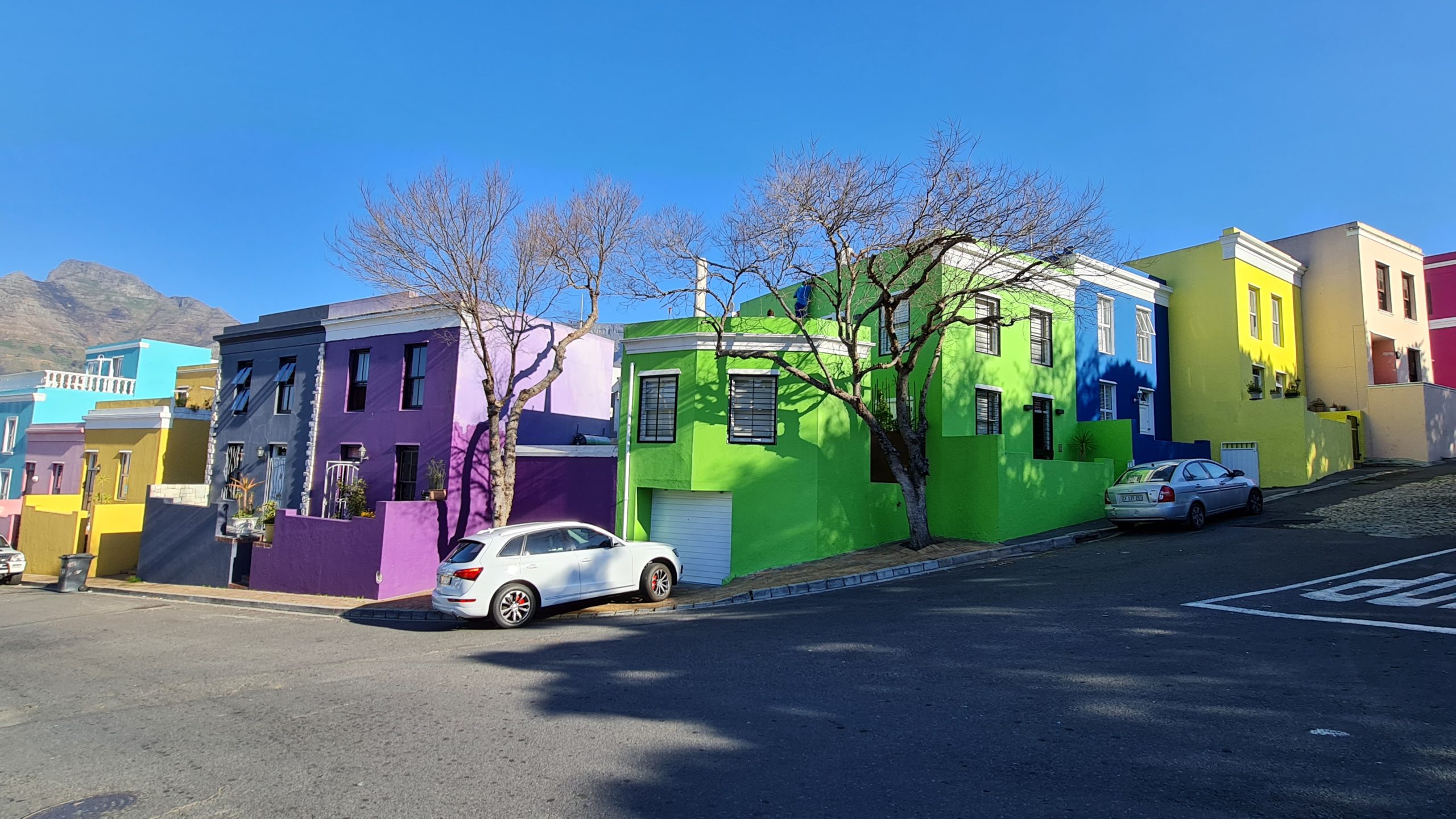 View of the Bo-kaap Colourful houses